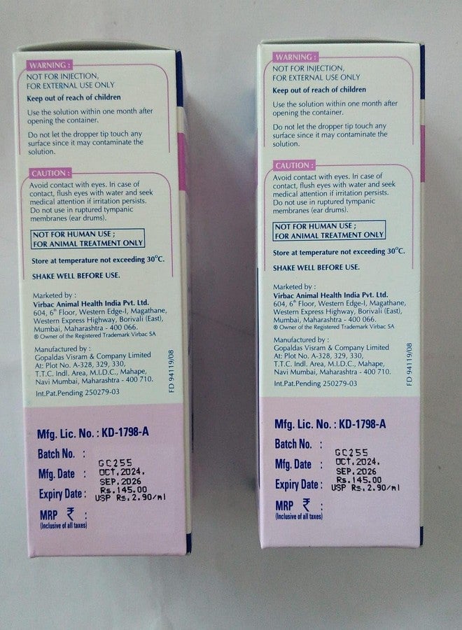 فيرباك إيبوتيك - منظف أذن للكلاب والقطط - 50 مل - عبوة من قطعتين - Image 3